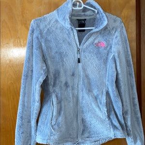 The North Face fleece breast cancer zip up jacket